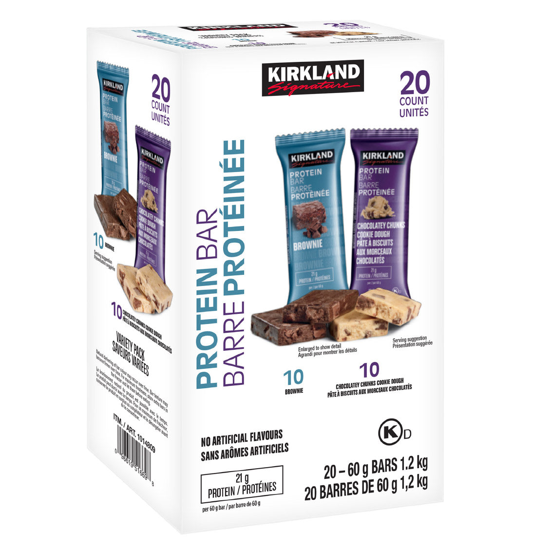 Kirkland Signature蛋白棒,20条装
