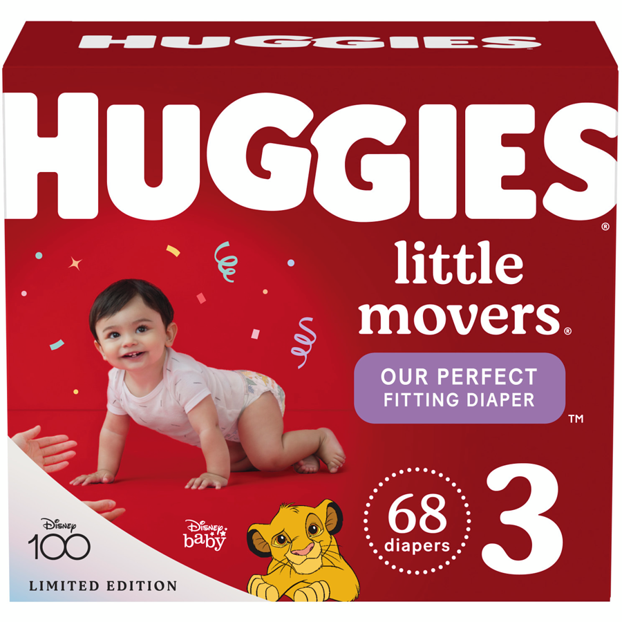 Huggies Little Porter Baby Diapers, Size 3, 68 Count