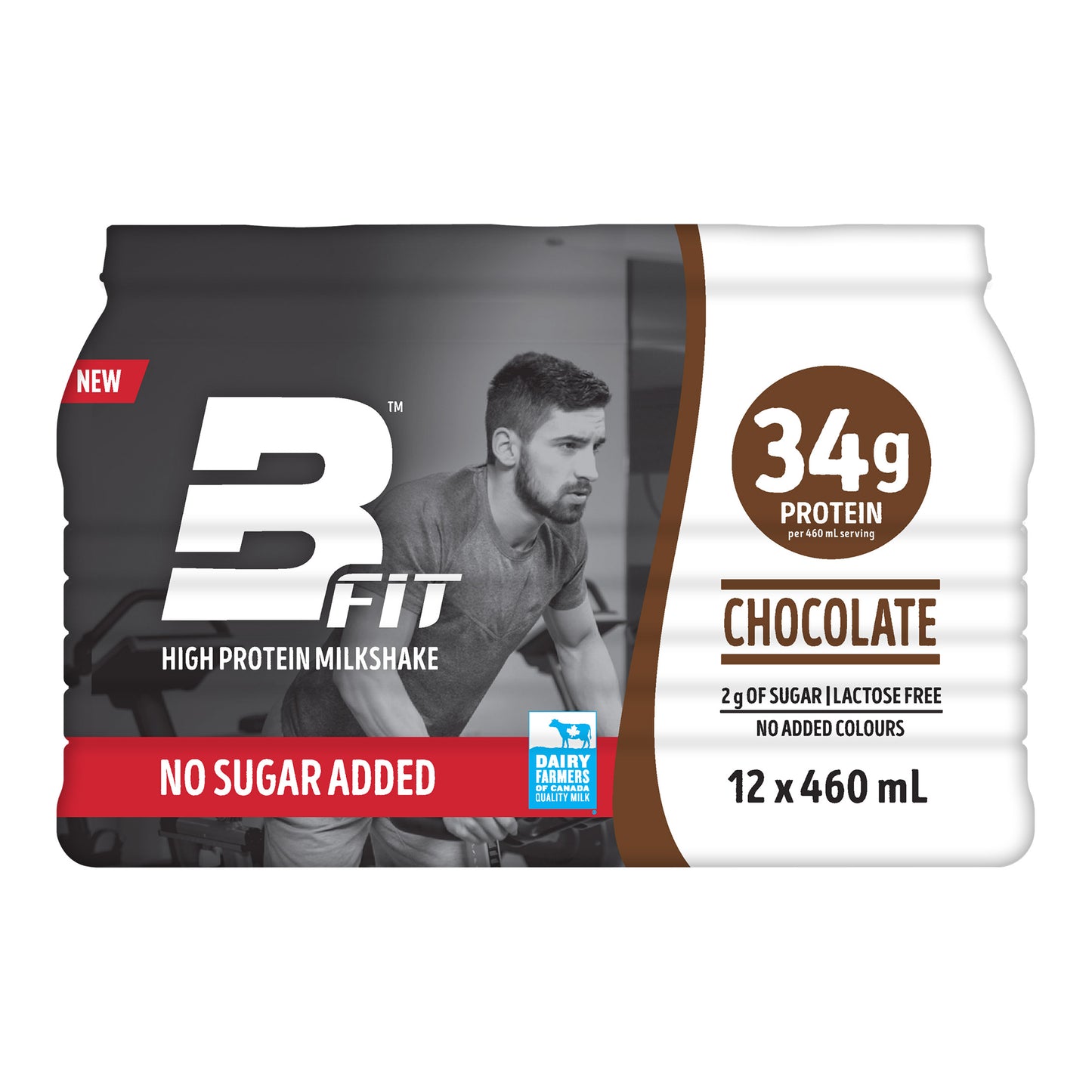 BFit 高蛋白奶昔,巧克力味,12 x 460 毫升
