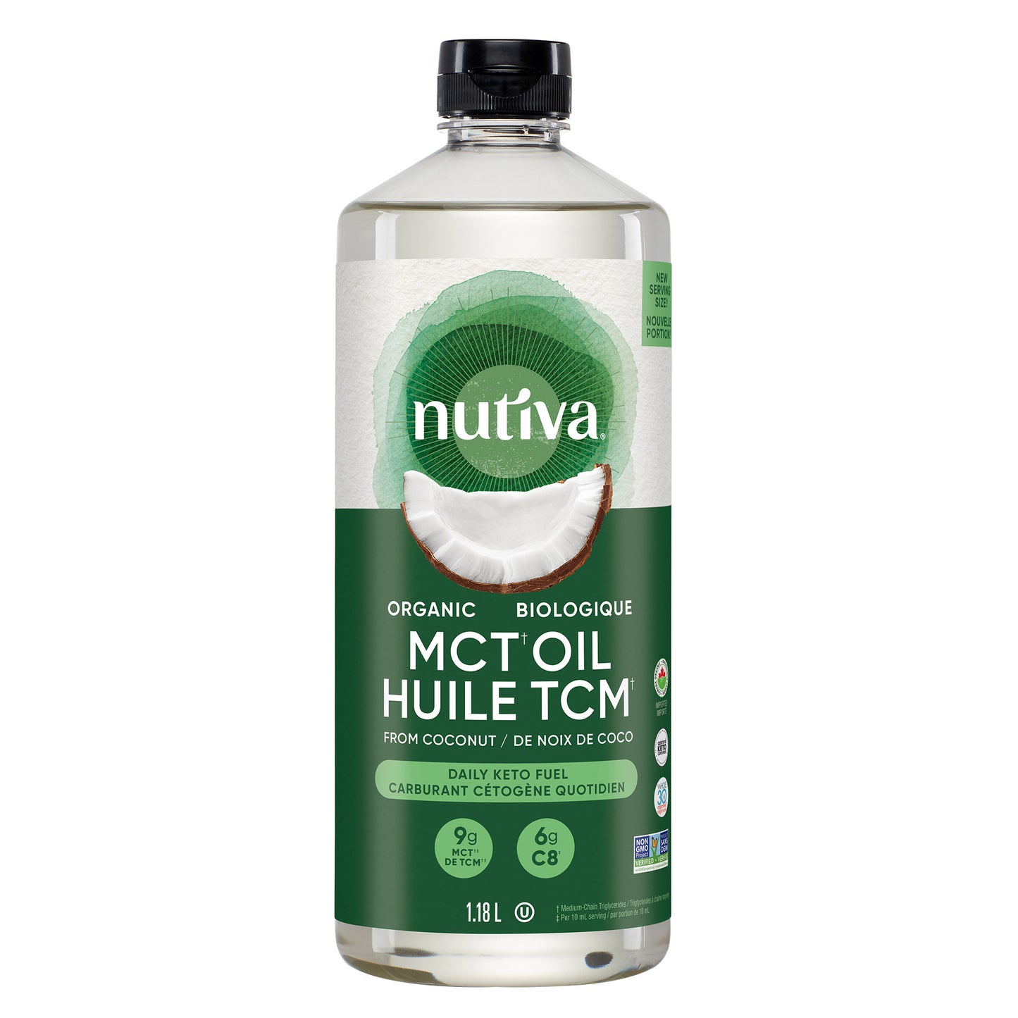 Nutiva 認證有機 MCT 油,1.18 公升