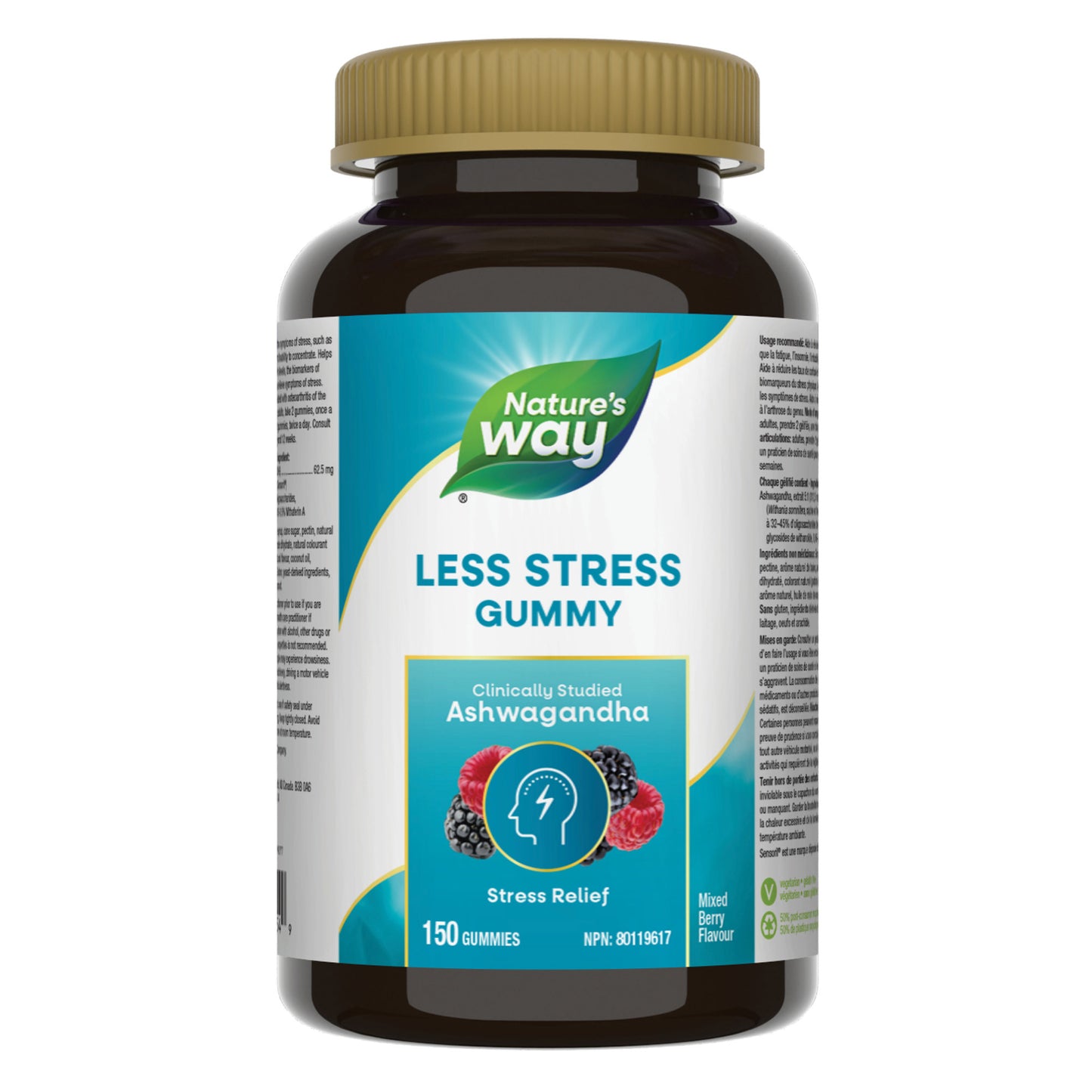Nature's Way 舒缓压力软糖,南非醉茄 150 粒软糖