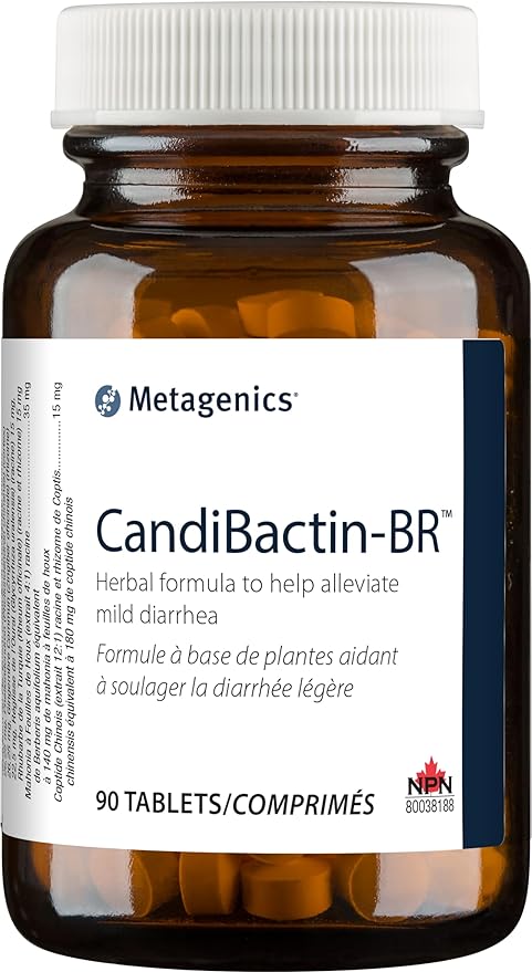 002 Metagenics CandiBactin-BR - Concentrated Berberine Formula for Healthy Gut Support, Detoxification & Elimination - 90 Tablets