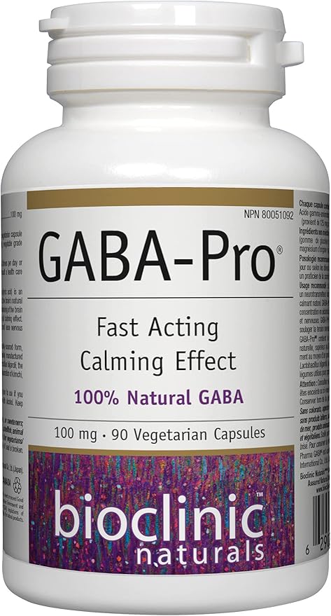 002 Bioclinic Naturals-GABA-Pro 100 mg。 - 90 粒素食膠囊