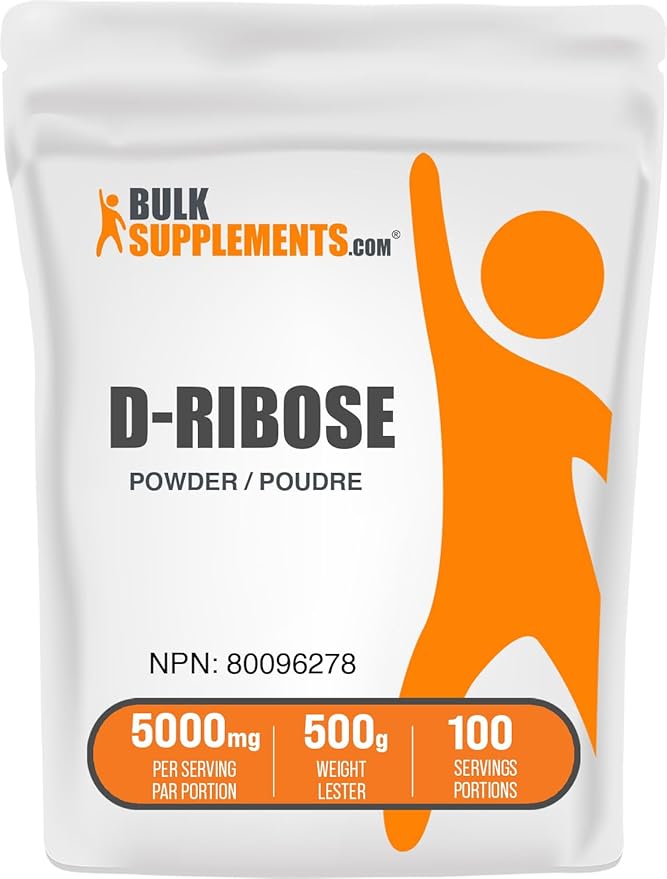 002 BULKSUPPLMENTS.COM D-核糖粉 | ATP 峰值 |核糖粉補充劑(500 克)