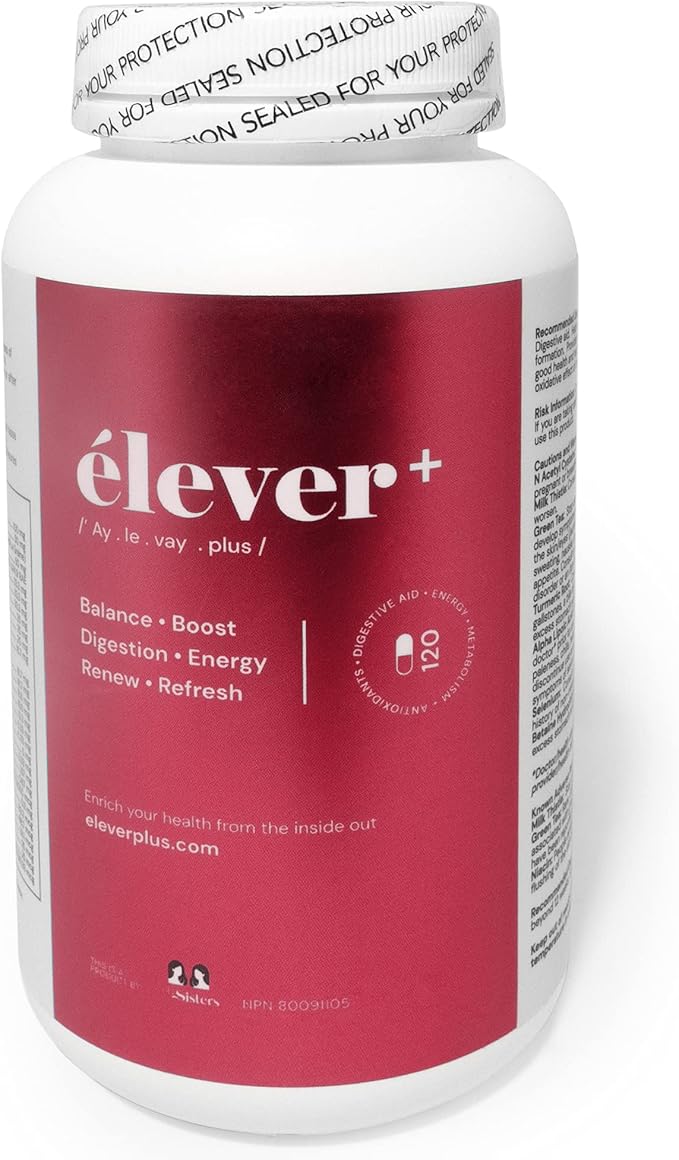 002 Élever 女性複合維生素 - 每日天然能量、免疫系統、新陳代謝促進劑、排毒淨化、心理健康支持、集中註意力、消化輔助等 - 加拿大衛生部許可 NPN #80091105(120 粒膠囊)