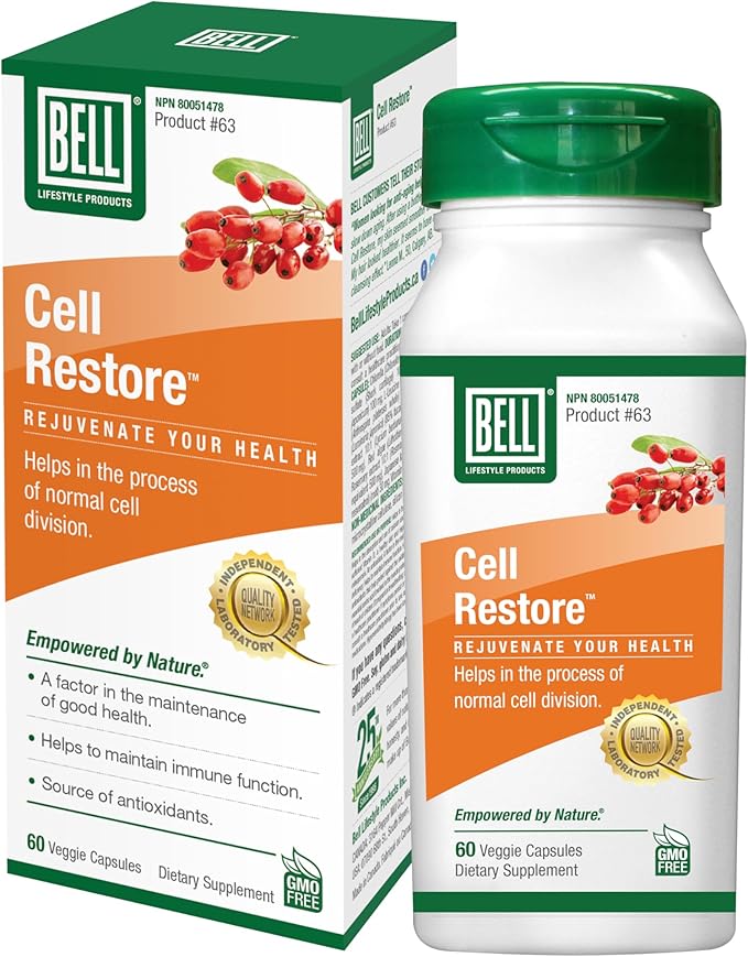 002 Bell Cell Restore™ - 通过保护细胞免受自由基引起的氧化损伤,帮助细胞分裂的正常过程。