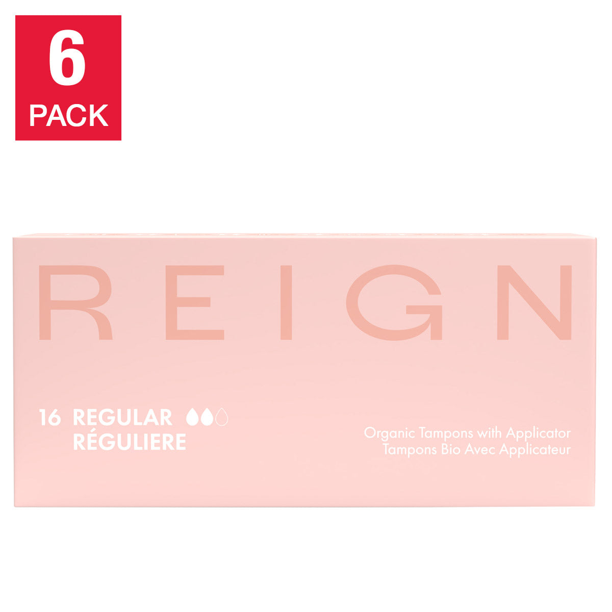 Reign Wellness 有機棉條(附導管),6支裝