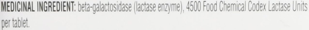 Lactaid Extra Strength Tablets, Lactase Ezyme For the Prevention of Gas Diarrhea Bloating Associated with DIgesting Dairy 80 Count