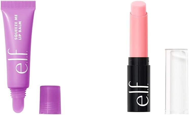 e.l.f. Squeeze Me 潤唇膏,保濕潤唇膏,帶來淡淡的色彩和唇部去角質效果,保濕香味唇部磨砂膏,去除角質,撫平雙唇