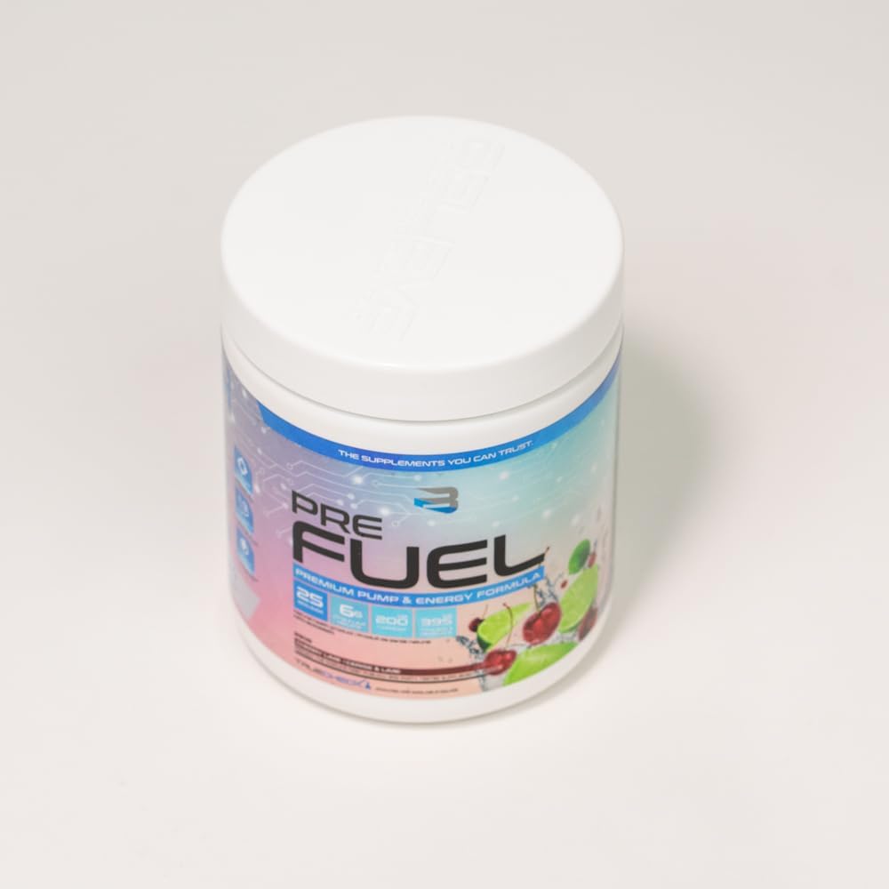 Believe Supplements Pre Fuel - 终极一体化锻炼前补充剂,含 200 毫克咖啡因,可增强焦点、增加肌肉饱满度 - 提升能量、耐力和表现 - 增强健身房和健身效果 - Alpha-GPC、肌酸、β-丙氨酸……