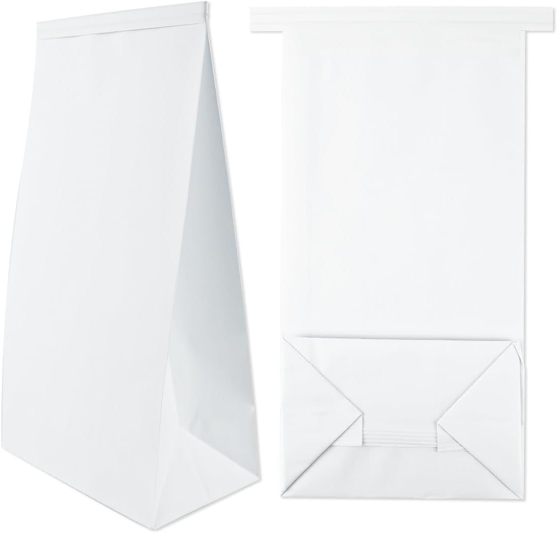 UPIQNG 30Pcs Barf Bags Disposable Vomit Bags Car Puke Bags Throw Up Sick Bags for Travel Motion Sickness Morning Sickness,White