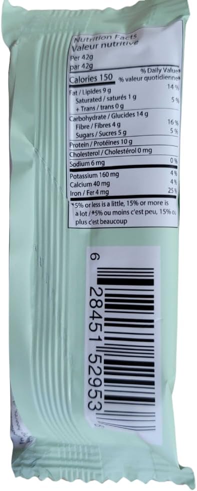 Glutenull Bakery Individually Wrapped Gluten-Free Breakfast Energy Bar, Raw Hemp, 12 Count