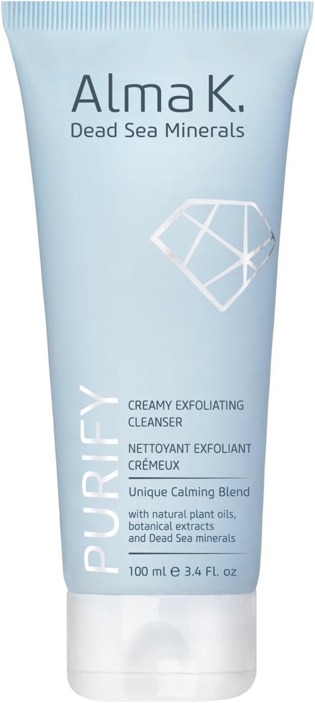 Alma K Creamy Exfoliating Cleanser - Face Wash for Women - Hydrating Facial with Salicylic Acid - Gentle Face Cleanser for Women - 3.4 oz