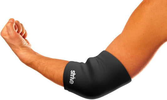 Strive 冷热疗法柔性冰袋压缩套可重复使用凝胶包,用于膝盖小腿肘部受伤冷敷