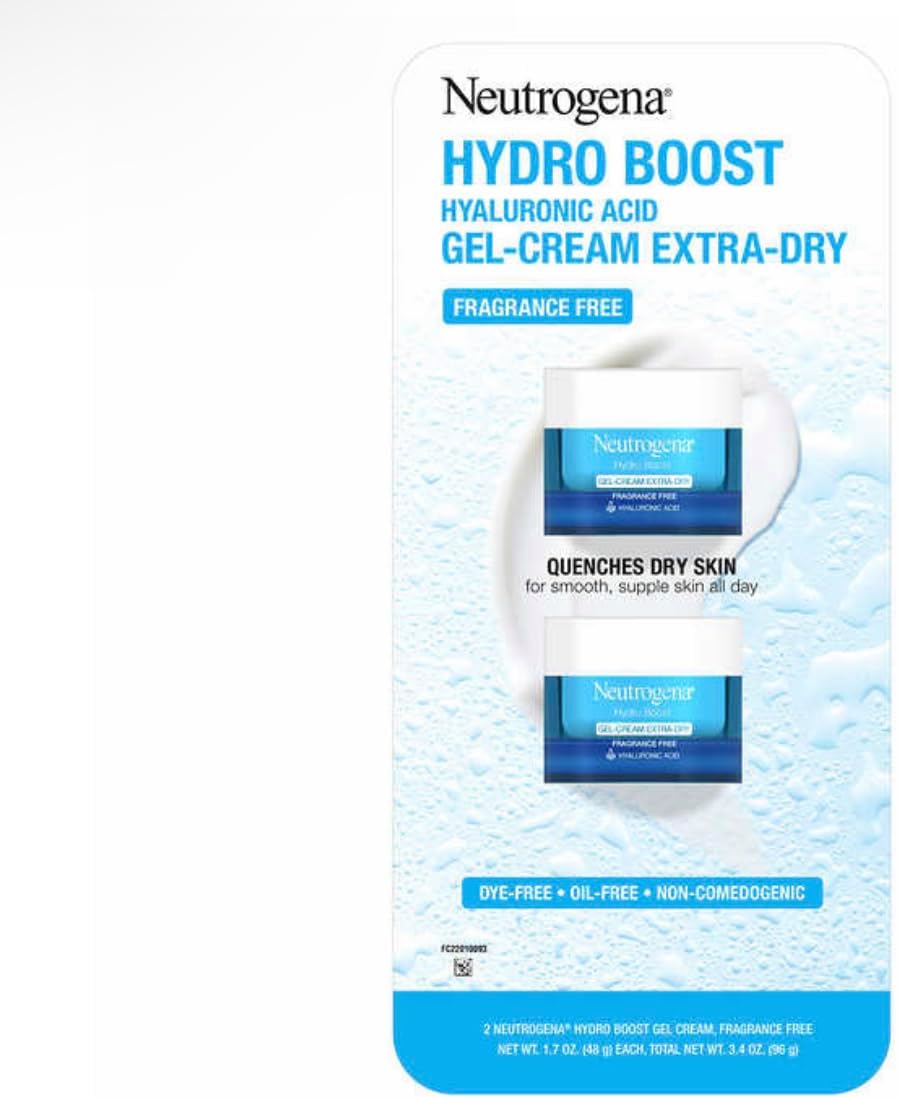 Neutrogena Hydro Boost Gel- Cream Extra - Dry, 1.7 oz, 2- Pack