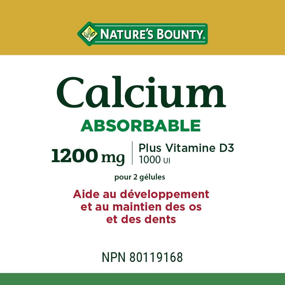 Nature's Bounty Omega 3 6 9 Fish Oil 1200mg Pills, Supplement & Calcium Pills plus Vitamin D3 Supplement, Helps maintain bones, 1200mg, 200 Softgels, Multi-colored, 200 Count (Pack of 1)