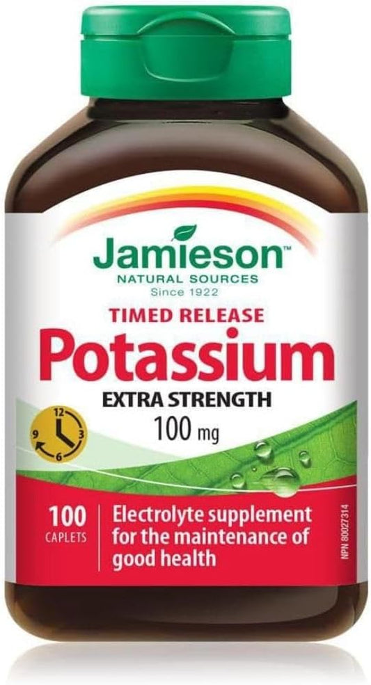 Jamieson Potassium 100mg 100 Caplets & Laboratories Zinc 50 Mg, 100 Count (Pack of 1)