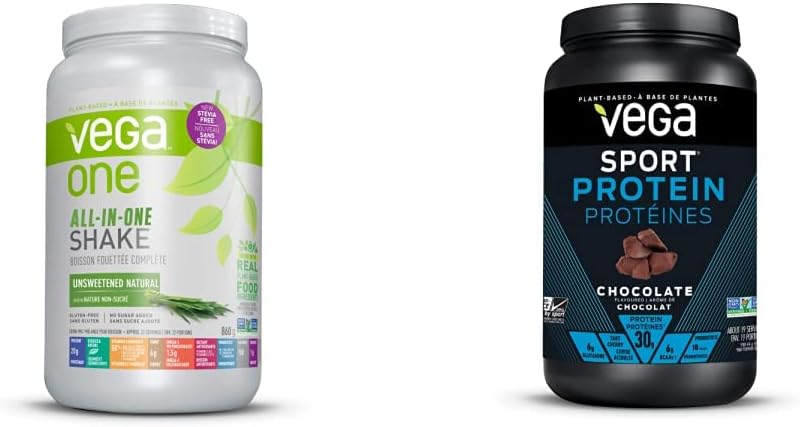Vega 多合一素食蛋白粉 + Vega Sport Protein 素食蛋白粉(巧克力口味)