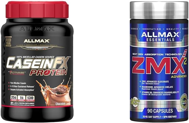 ALLMAX CASEIN-FX 巧克力 2 磅 & ZMX2,90 粒