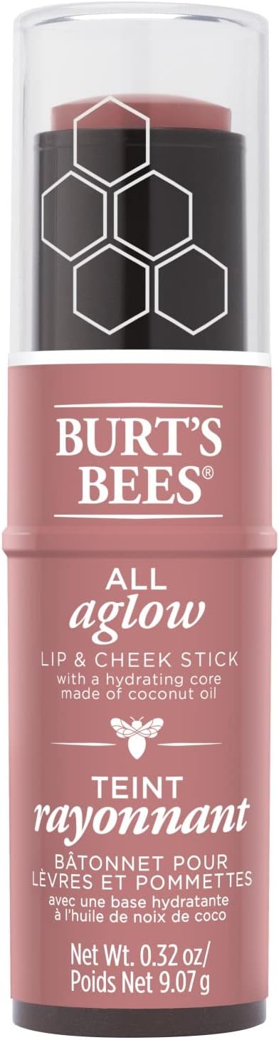 Burt's Bees 100% 天然全亮唇頰兩用棒,蘇伊士沙色,1 支,9.07 克