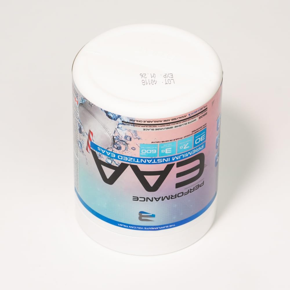 Believe Supplements 高性能 EAA - 必需氨基酸配方 | 促进肌肉恢复、性能和补水 | 提供无糖美味口味!(30 份,白色冰沙)