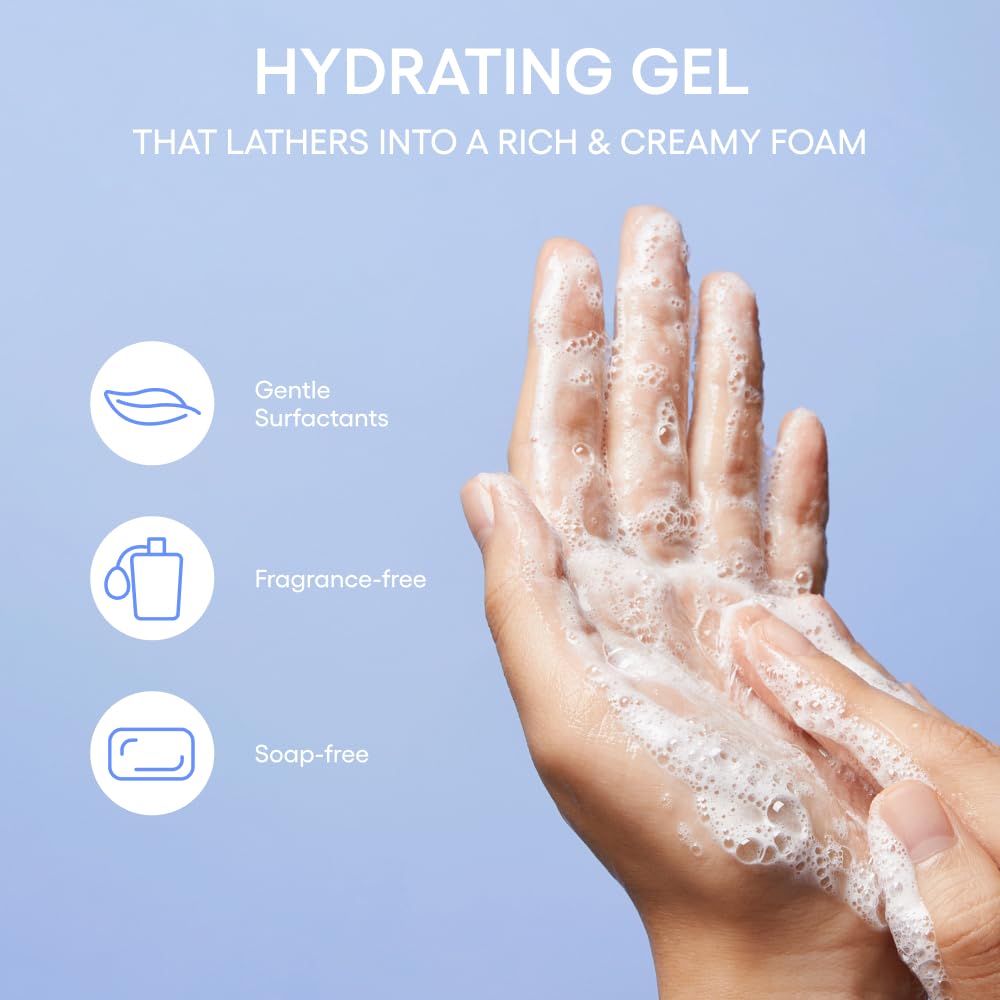 LANEIGE 水润温和洁面啫喱:含蓝色透明质酸,平衡pH值,增强肌肤屏障