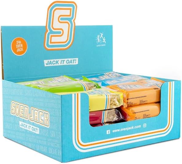 SvenJack Oat Bar Outdoor - 20 × 65g - Vegan Portable Energy Snack, High‑Fibre Oatmeal Bar, Low‑Sugar, Gluten‑Free for Hiking & Travel
