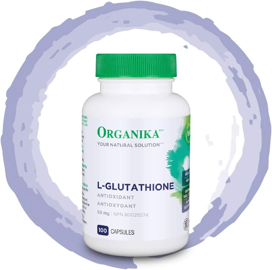 Organika NAC(N-乙醯-L-半胱氨酸)500毫克和L-穀胱甘肽(還原型)| 支持抗氧化和排毒水平,支持免疫系統和肝臟