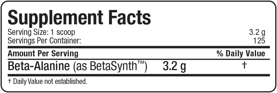 ALLMAX Nutrition - 100% 纯正强效 + 吸收 - β-丙氨酸 - 400 克