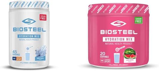 BioSteel 补水混合物 | 白色冷冻(45 份)+ 西瓜(20 份)零糖补水饮料混合物