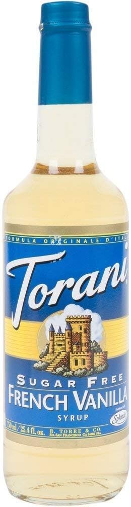 Torani 無糖法國香草味糖漿,750毫升 PET