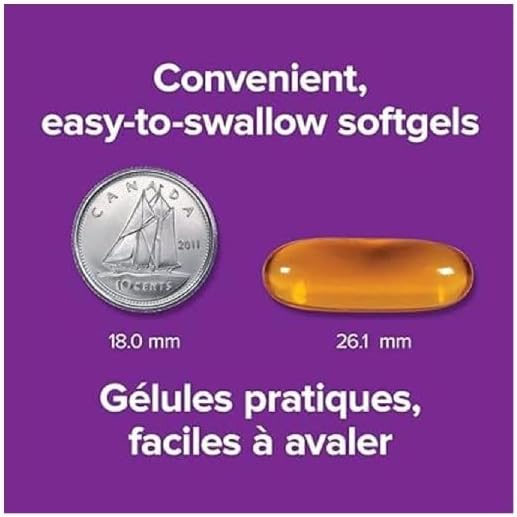 Webber Naturals 野生阿拉斯加鮭魚油 1,000 毫克,180 粒軟膠囊,可支持心臟、大腦和關節健康