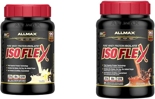 ALLMAX Nutrition, Isoflex 100% 超纯乳清分离蛋白,香草味,2 磅