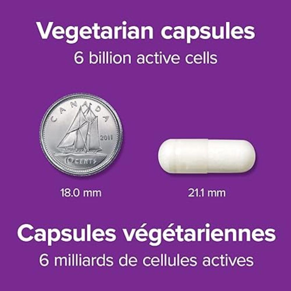 Webber Naturals 嗜酸乳桿菌雙歧桿菌(含低聚果糖),60 億活性細胞,4 種益生菌菌株,180 粒膠囊,促進消化健康,素食