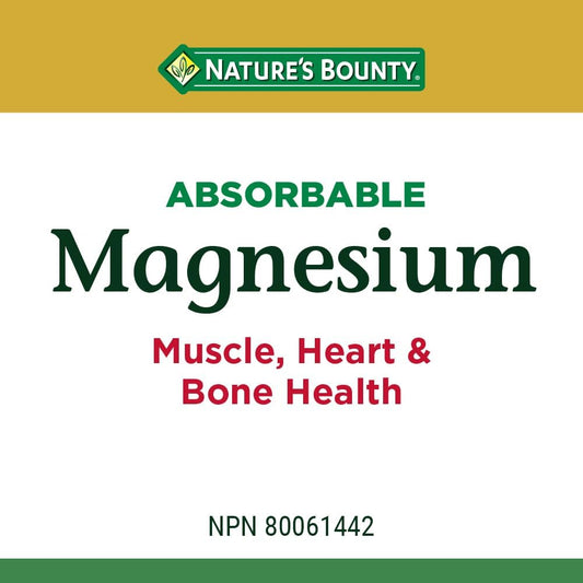 Nature's Bounty 可吸收鎂 400 毫克,彩色,125 粒軟膠囊