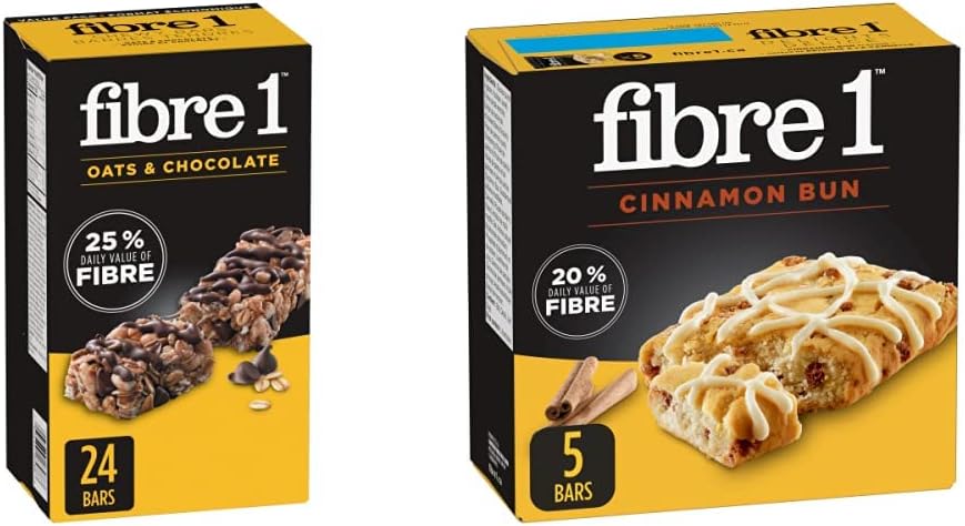 Fibre 1 燕麦巧克力肉桂卷口味咀嚼棒,5 条