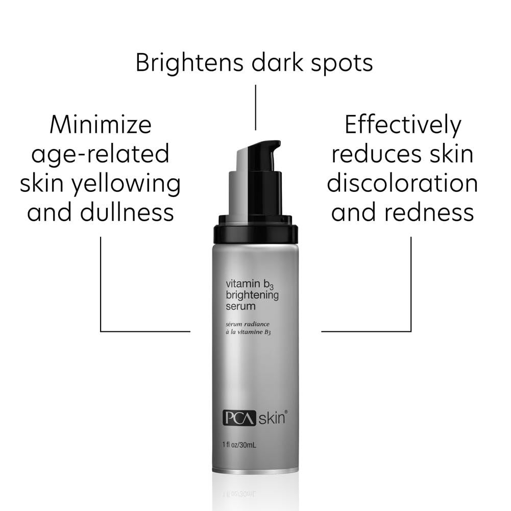 PCA SKIN Vitamin B3 Brightening Face Serum - Anti Aging Fine Line & Wrinkle Facial Treatment with Hydrating Niacinamide & Antioxidants for Dark Spots & Discoloration (1 fl oz)