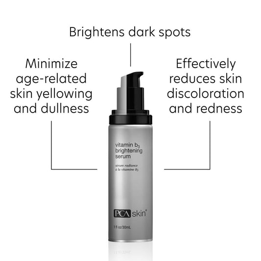 PCA SKIN Vitamin B3 Brightening Face Serum - Anti Aging Fine Line & Wrinkle Facial Treatment with Hydrating Niacinamide & Antioxidants for Dark Spots & Discoloration (1 fl oz)