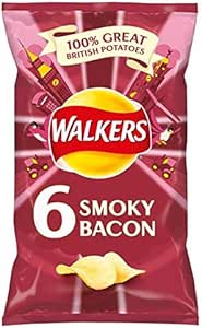 Walkers Smoky Bacon Crisps 6 X 25G by Walkers