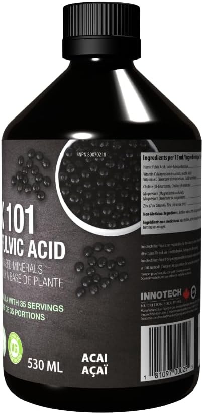 Innotech Nutrition Detox 101 with Humic and Fulvic Acid, Acai Green Tea- 500ml