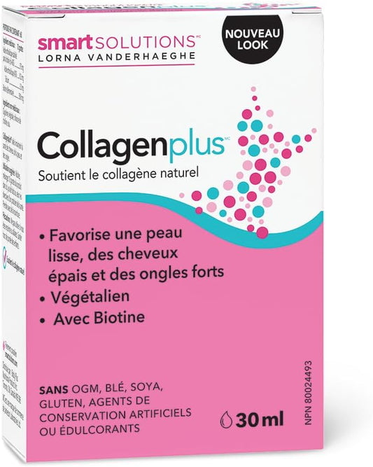 Smart Solutions 膠原蛋白滴劑,含生物素,有助於保持皮膚光滑、頭髮濃密、指甲強韌,30 毫升