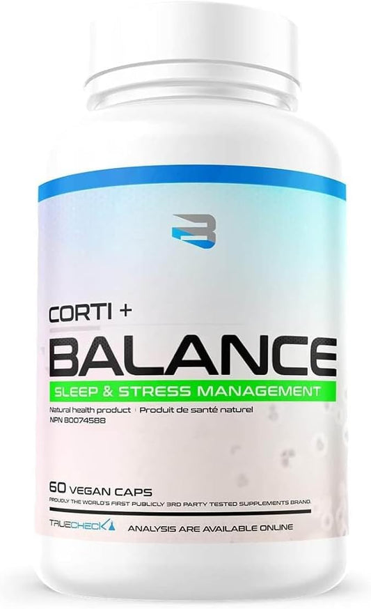 Believe Supplements Corti Balance - 天然皮质醇管理剂,可缓解压力、平衡荷尔蒙、改善睡眠