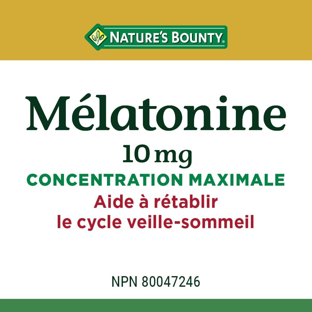 Nature's Bounty 褪黑激素 10 毫克 120 粒超值装,有助于重置身体的睡眠-觉醒周期;褪黑激素 2.5 毫克 120 粒软糖,有助于重置身体的睡眠-觉醒周期
