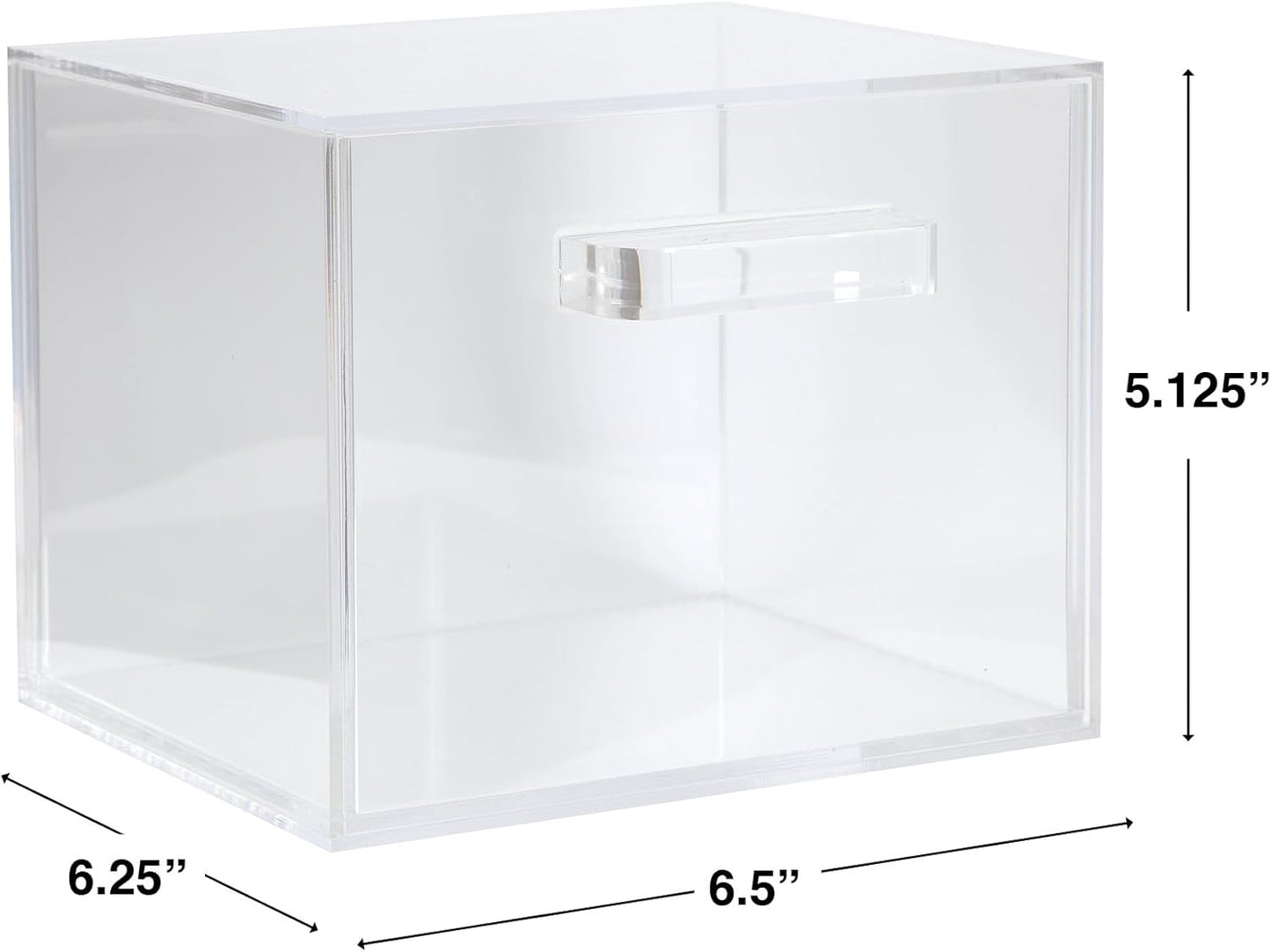 ForPro Premium Pure & Simple XL 面巾壓克力架附抽屜,可容納 50 條 Pure & Simple XL 面巾,一次卸妝乾巾架
