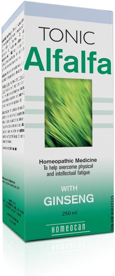 Homeocan 苜蓿滋補液 250ml,適合成人和哺乳期母親的溫和順勢療法能量補充劑 - 促進思維敏銳和放鬆,促進食慾、舒適和安穩的睡眠