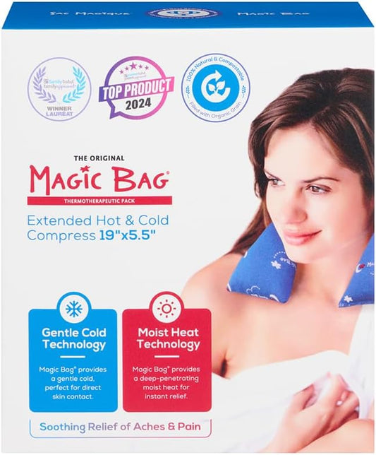 The Original Magic Bag Extended Compress, Hot/Cold Therapy for Stomach Pain Relief, Cordless Hot Cold Compress, 50 x 14 cm (19.7" X 5.5")