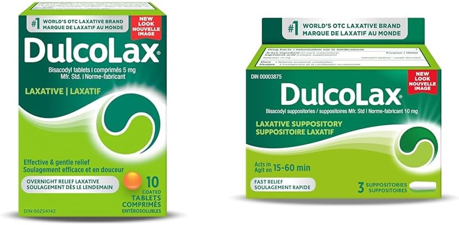 Dulcolax 隔夜片剂 10 片 + Dulcolax 栓剂 3 支