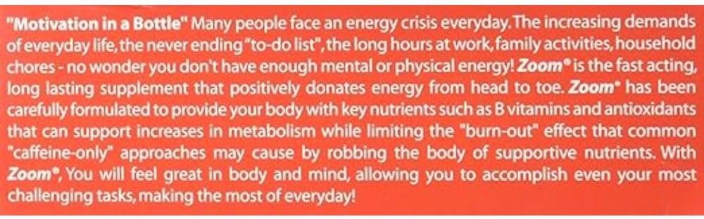 Nu-Life Zoom,10 分鐘內見效,能量持續長達 4 小時 | 無糖能量飲料,30 粒膠囊