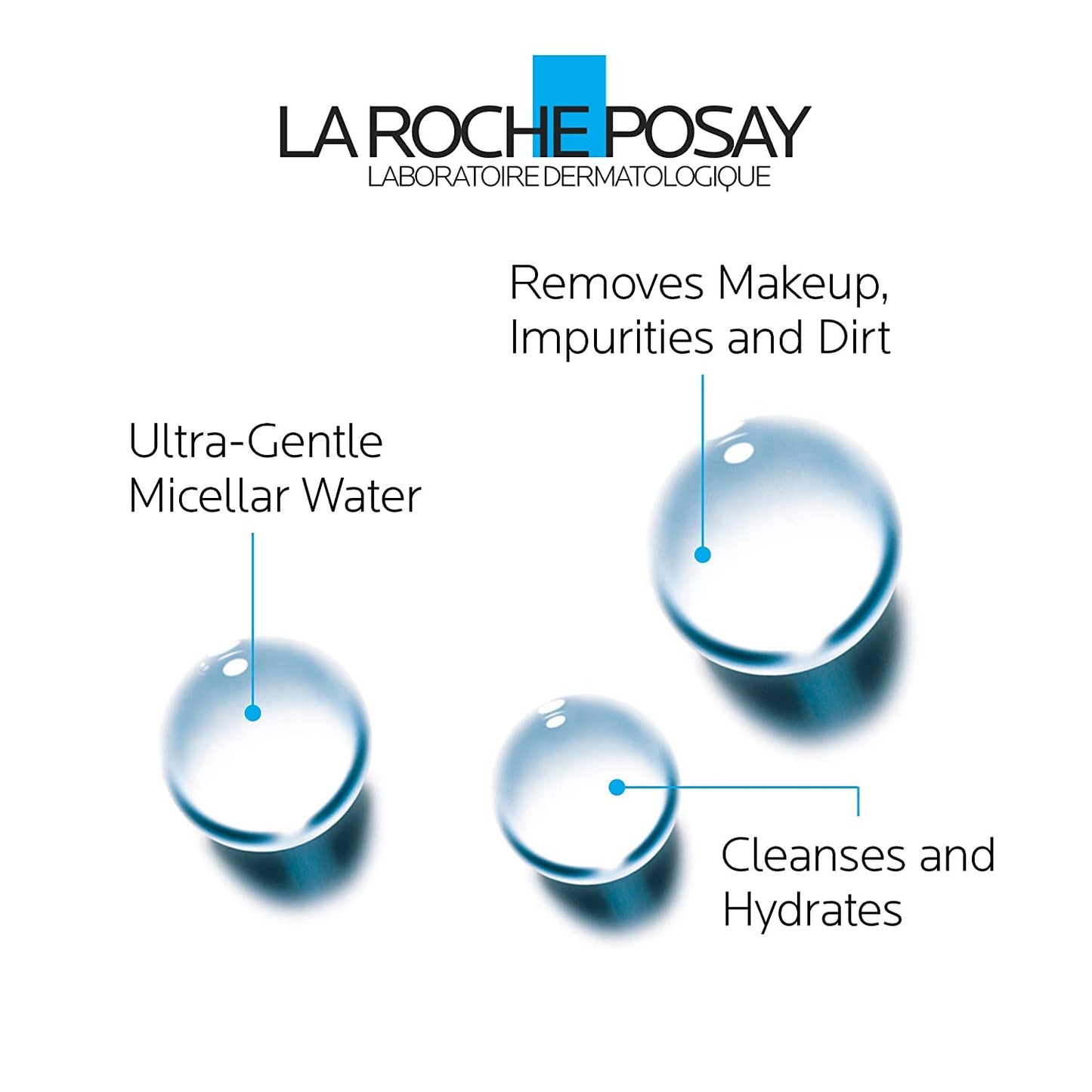 La Roche-Posay MICELLAR WATER for Ultra-Reactive & Sensitive Skin with Glycerin. Cleansing & Makeup Removing for FACE & EYES. Fragrance Free, Alcohol Free, Paraben Free, VALUE SIZE, 400ML