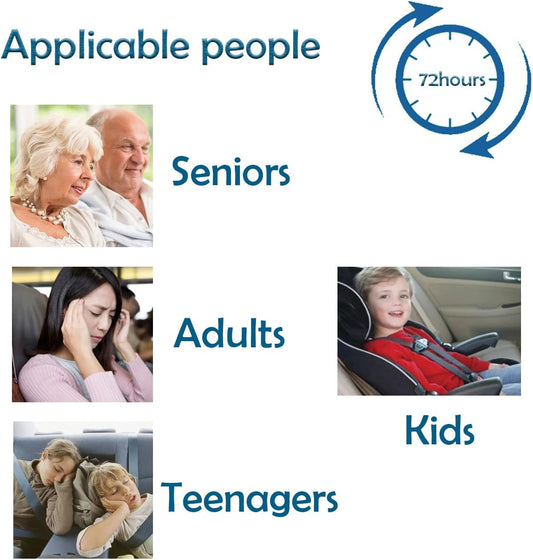 zh99xzz 耳后晕车贴适用于成人和儿童的晕车,适合旅行。(10 片)